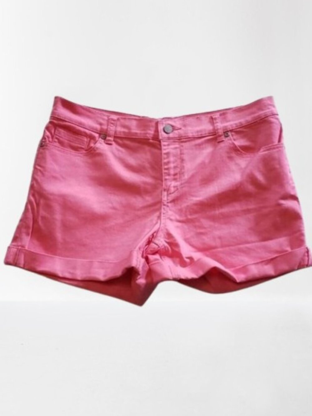 New York & Company Coral Cuffed Shorts Women's Sz 10